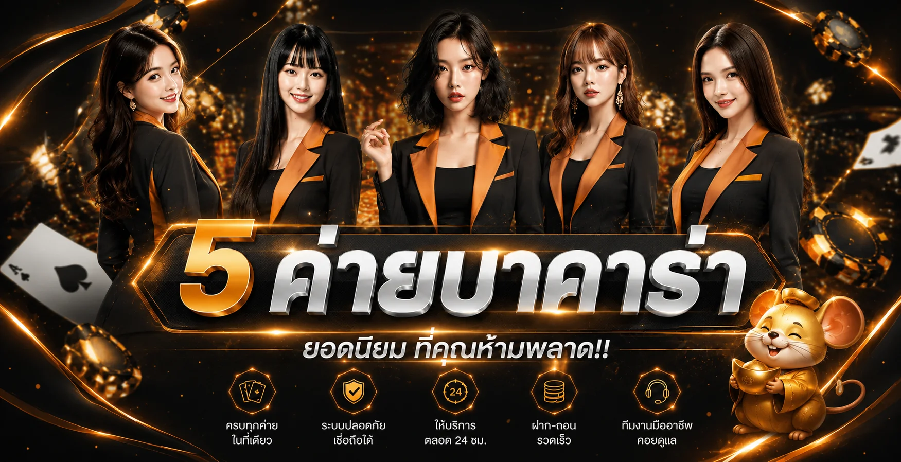ภาพแนะนำห้าค่ายเกมยอดนิยมสำหรับผู้ใช้ Braka789